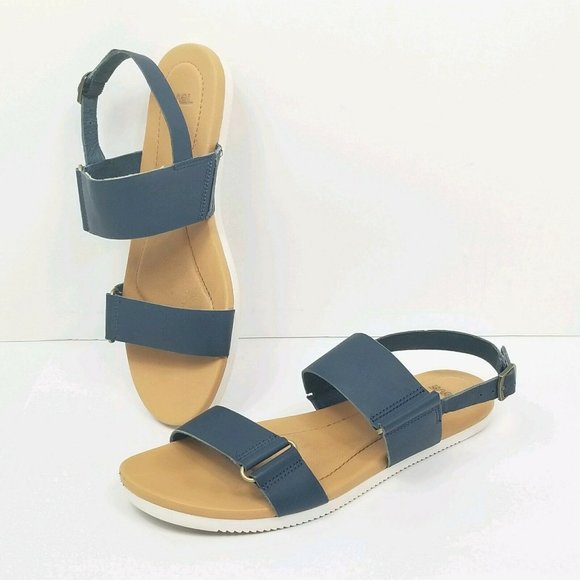 Teva Shoes - Teva Avalina Flat Leather Backstrap Sandals Womens